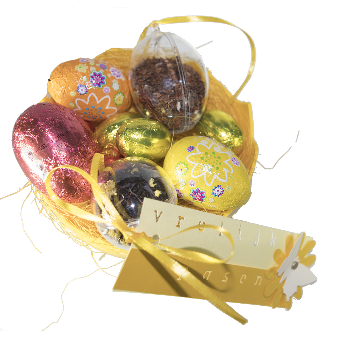 Eversdal Paaseitjes gevuld met thee en chocolade - NIEUW - van €12.50 voor €9.95