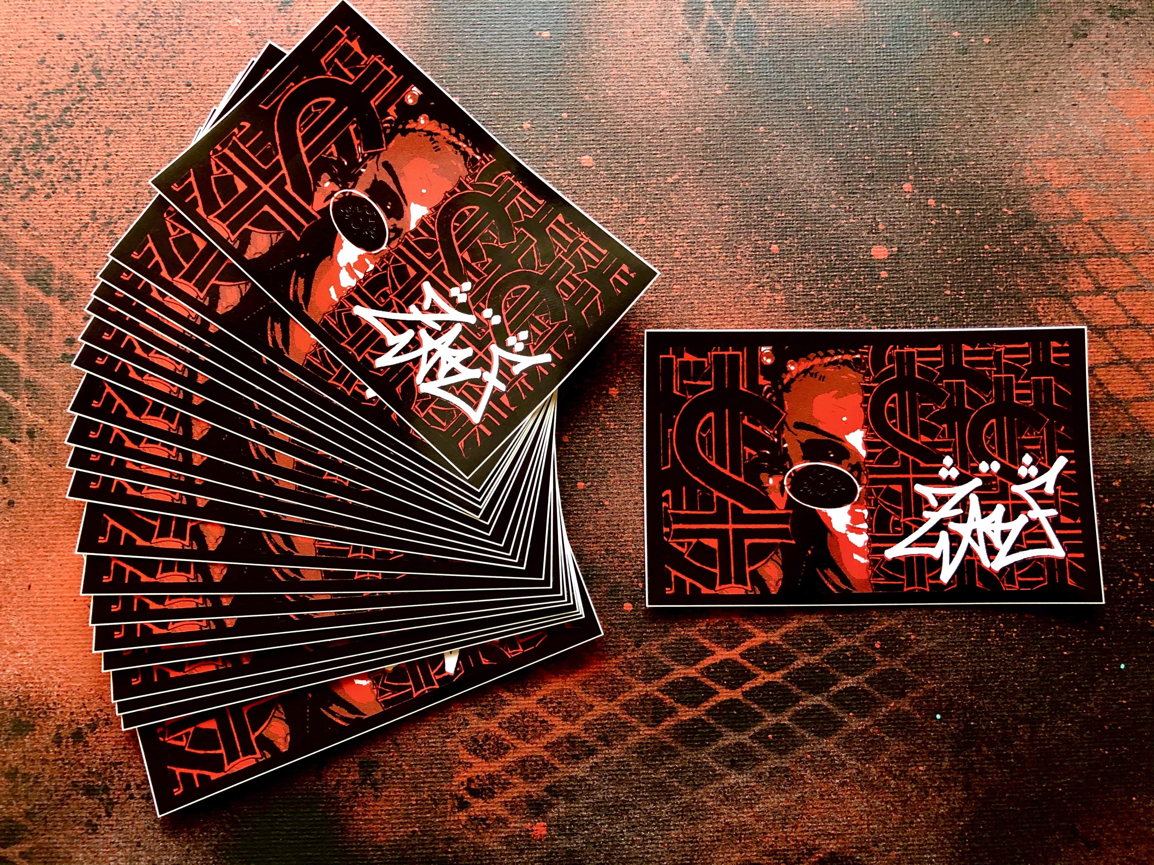 Red Witch Vinyl Stickers