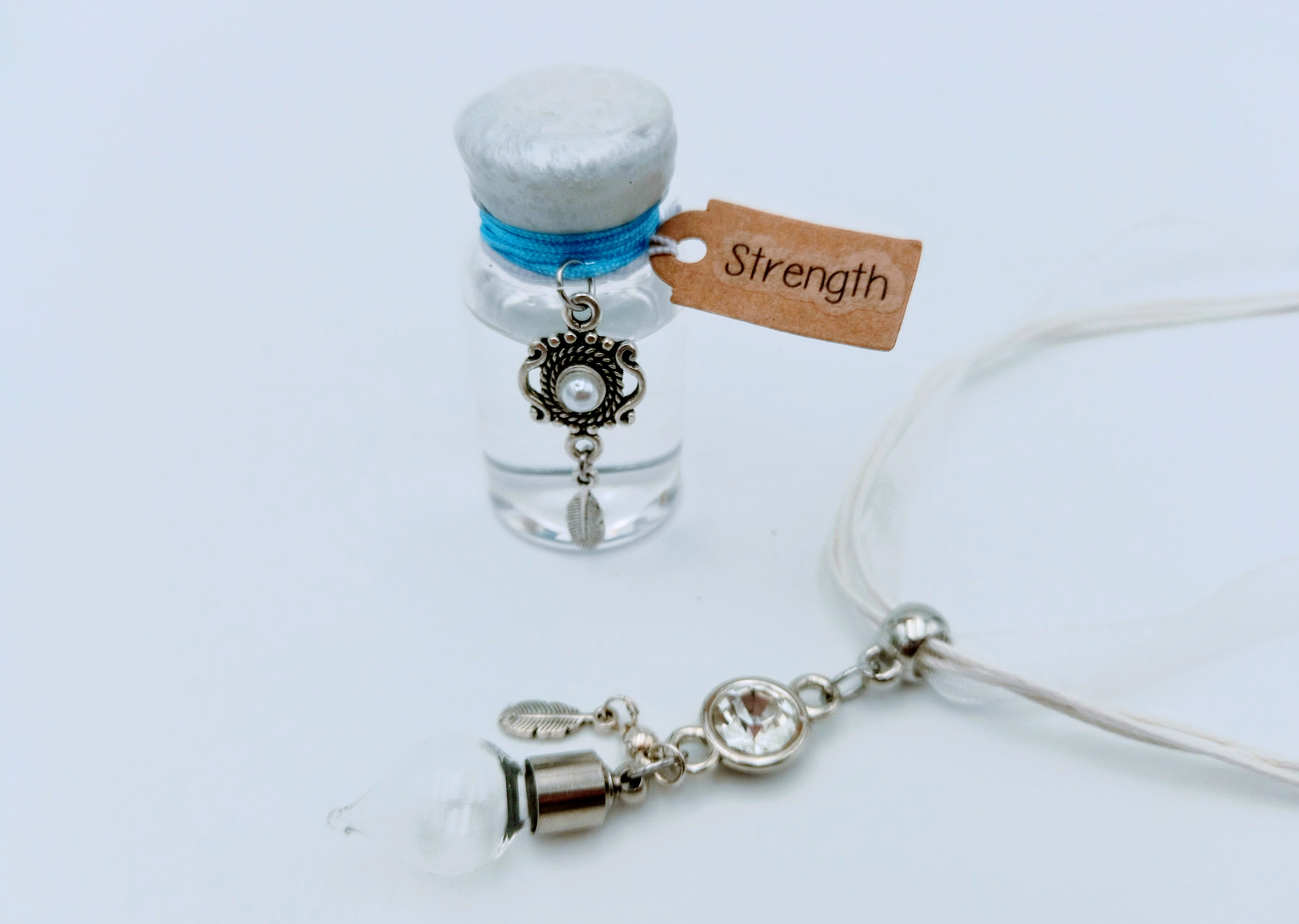 * Protection and Strength - Charmed Pendant filled with St.Brigid Well Water from an Irish Holy Well