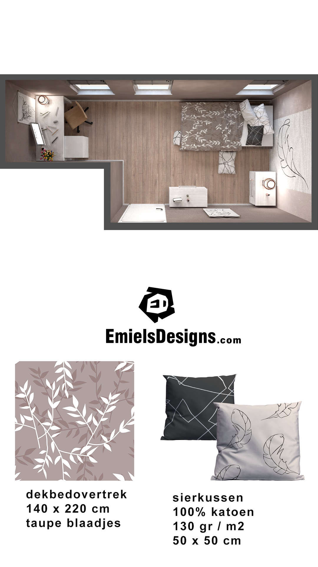 collage - interieur items - taupe stijl mediumjpg