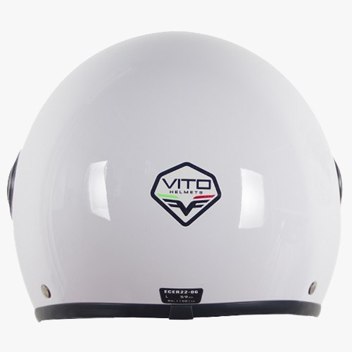 Helmet  Vito jet loreto shiny white