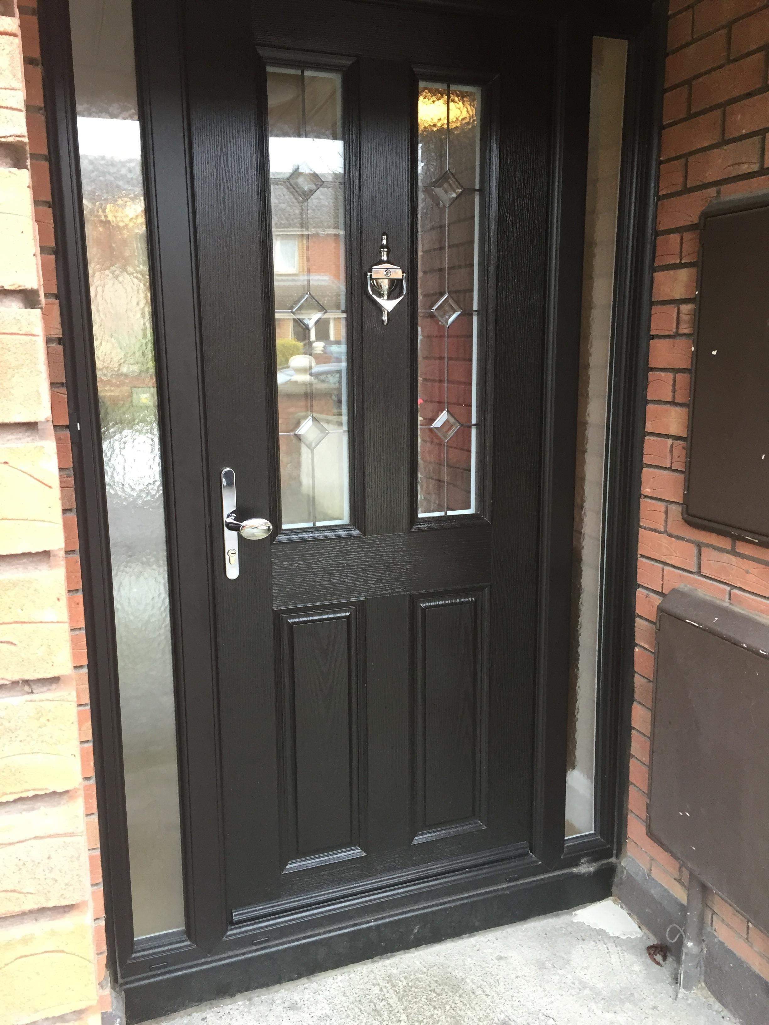 BLACK APEER APM2 COMPOSITE DOOR FITTED BY ASGARD WINDOWS IN DUBLIN.
