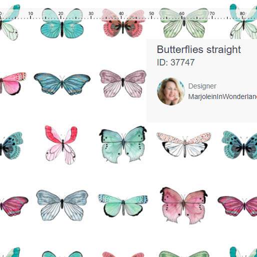 zomers patroon met vlinders