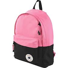 black and pink converse backpack