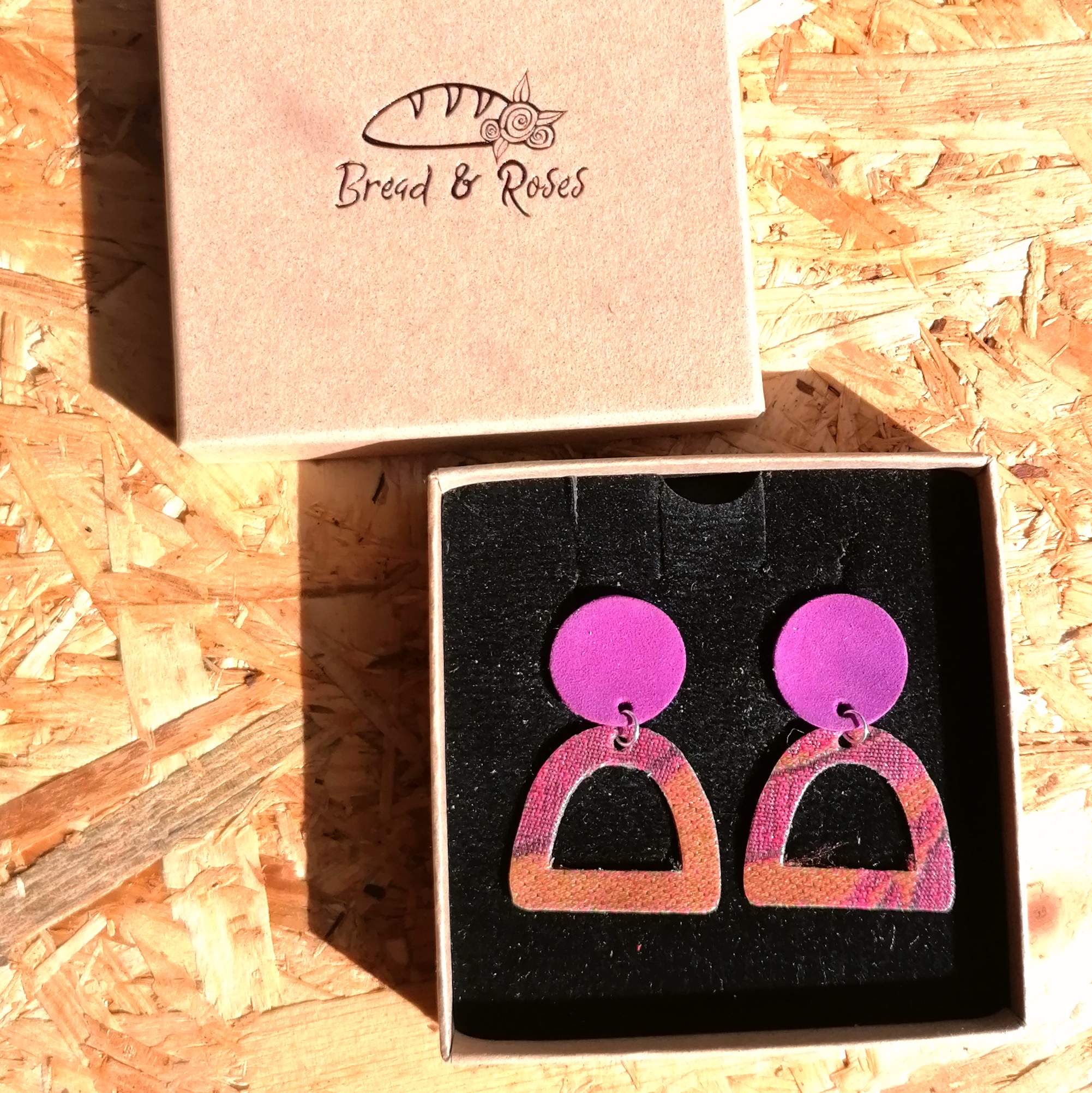 New Clip- On Option! AUDRE Vintage Fabric Earrings- 7 colours