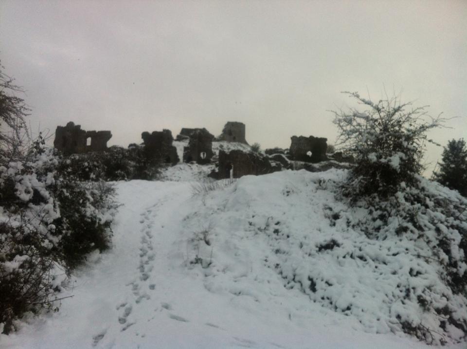 Snow Rock of Dunamase Stradbally Castle