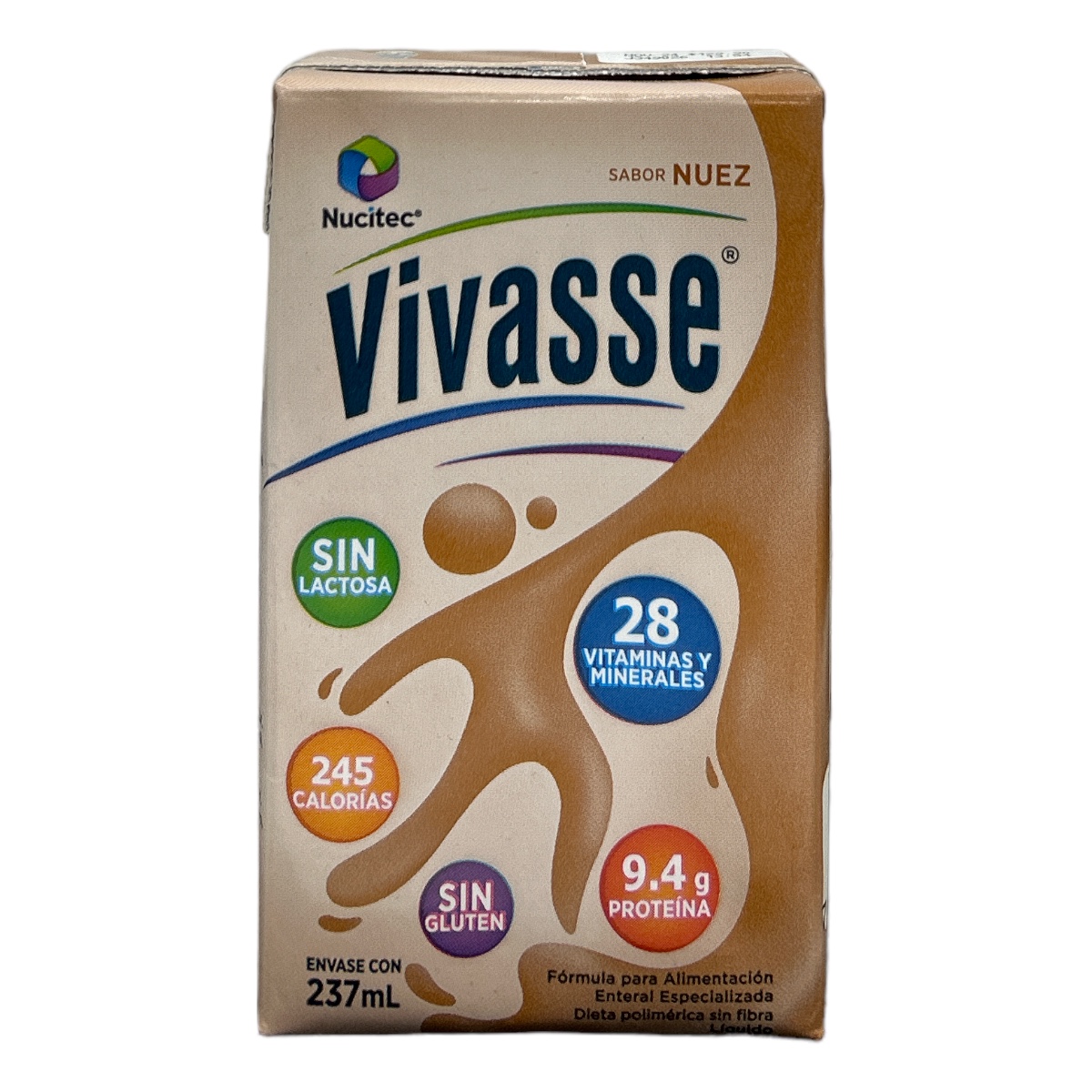 VIVASSE Liq 237ml Sabor Nuez