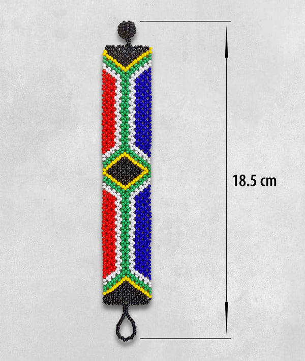 Beaded SA Flag Bracelet