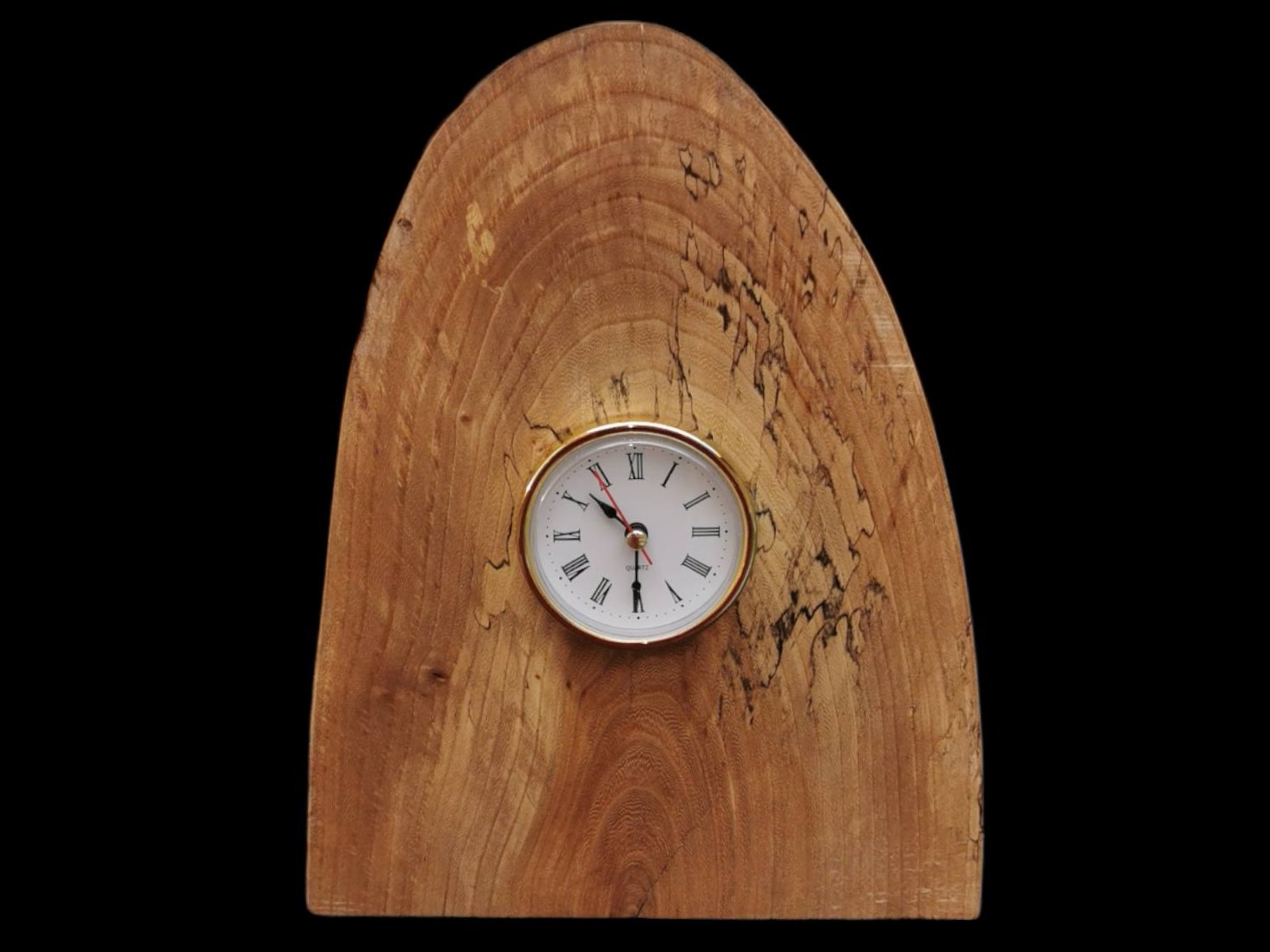 Irish Spalted Elm Free Standing Clock.