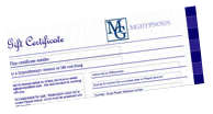 Gift vouchers from MG Hypnosis
