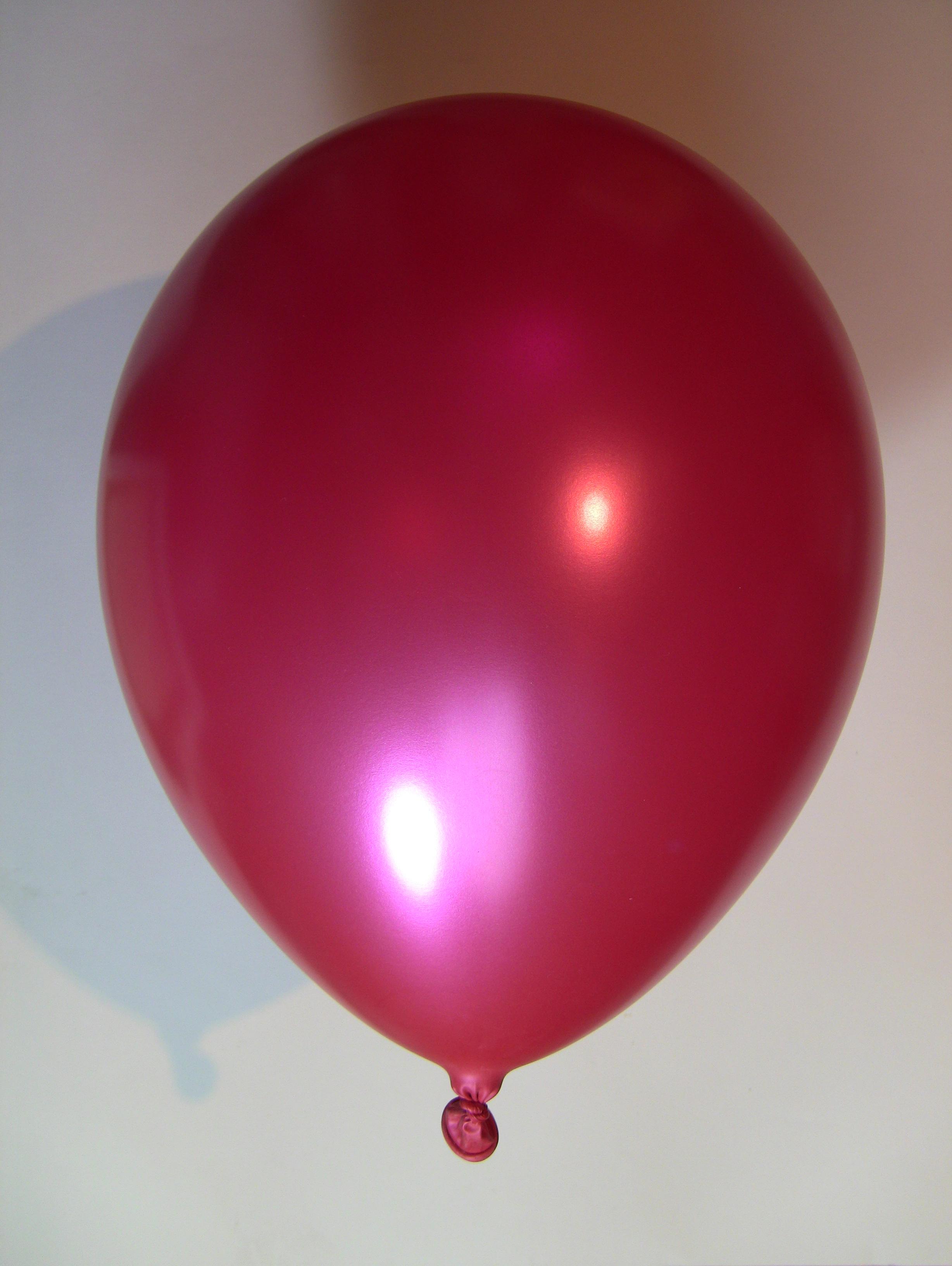 Ballonnen per stuk metallic fuchsia rose