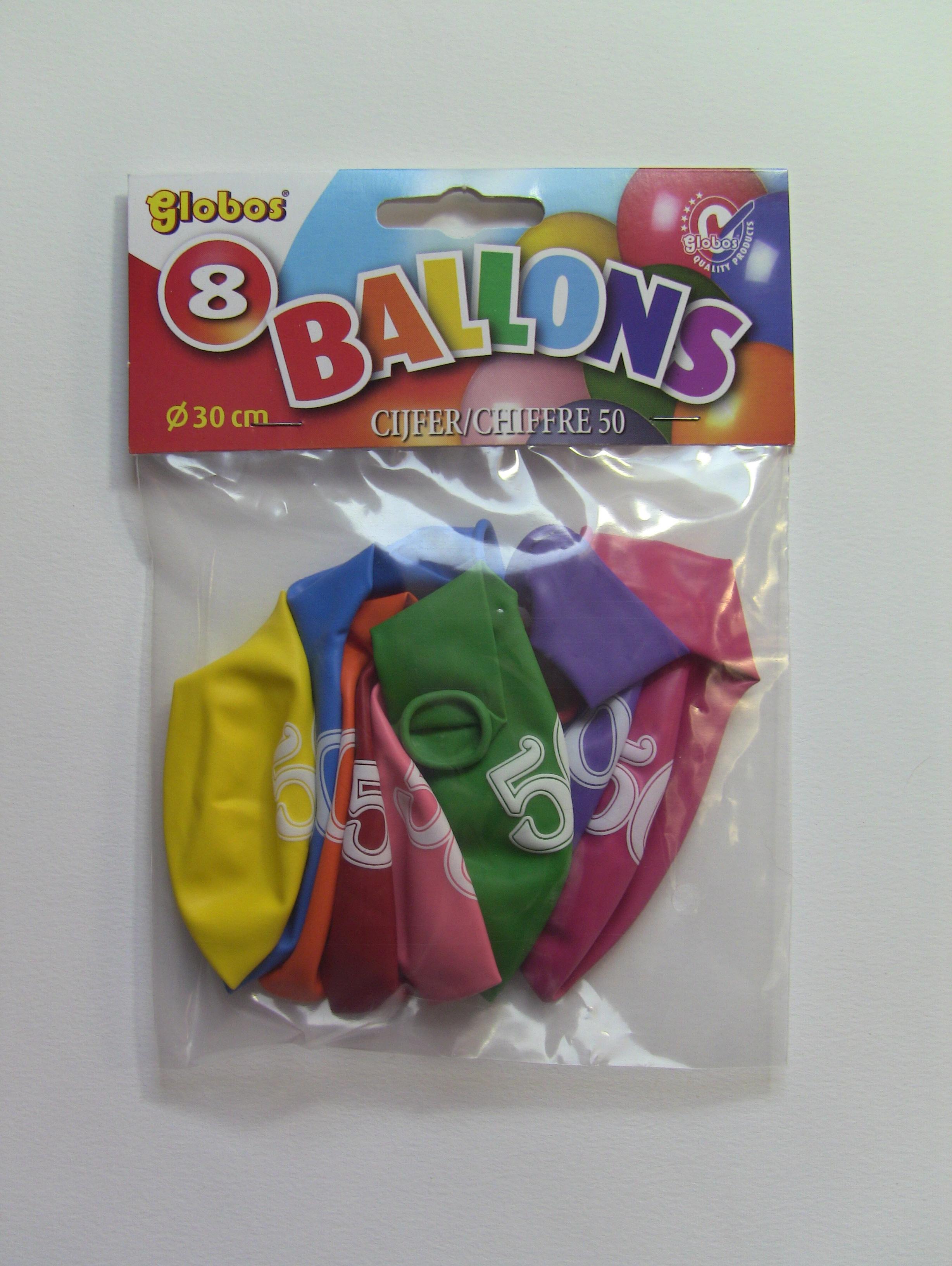 Ballonnen met opdruk 50