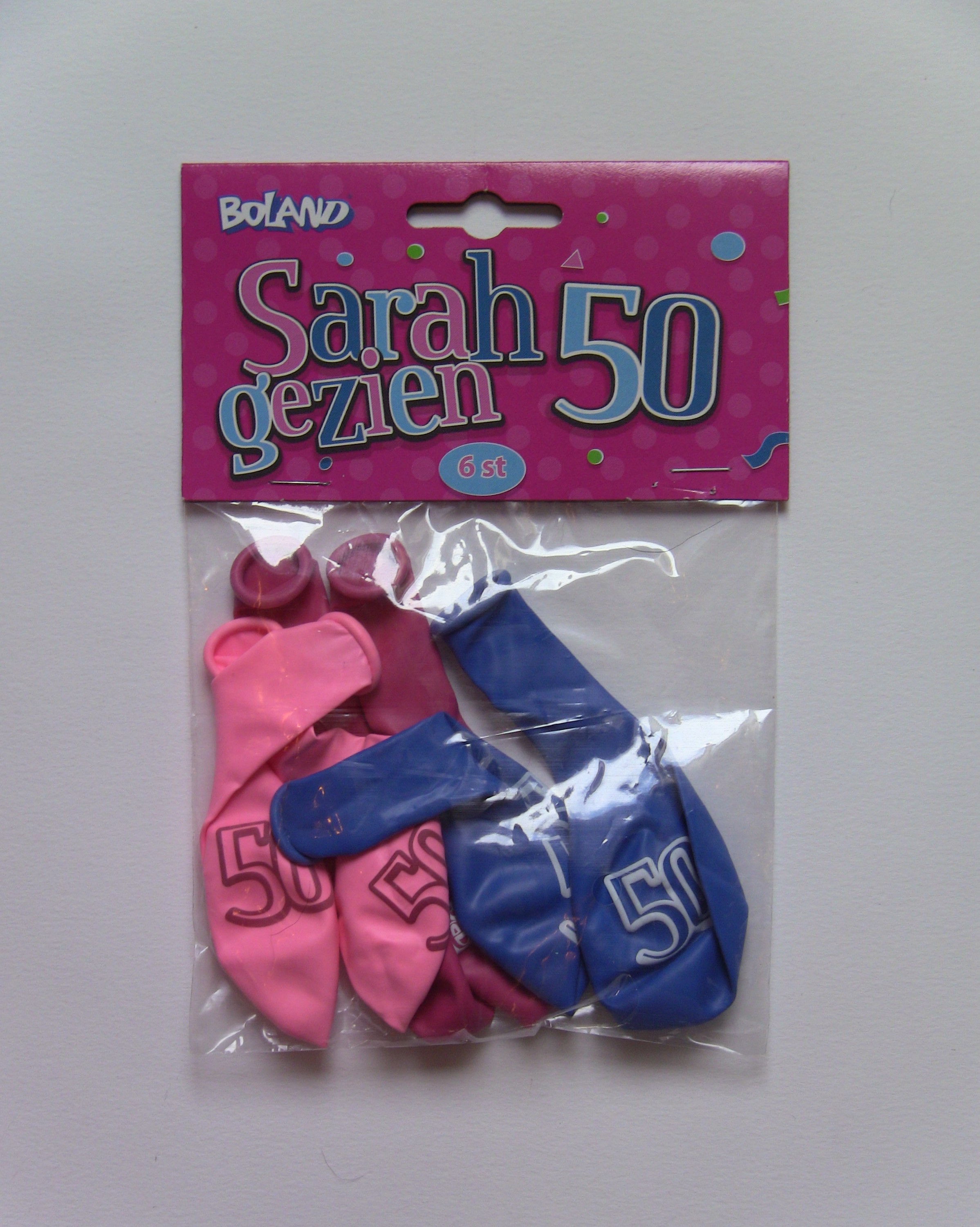 Ballonnen Sarah gezien 50