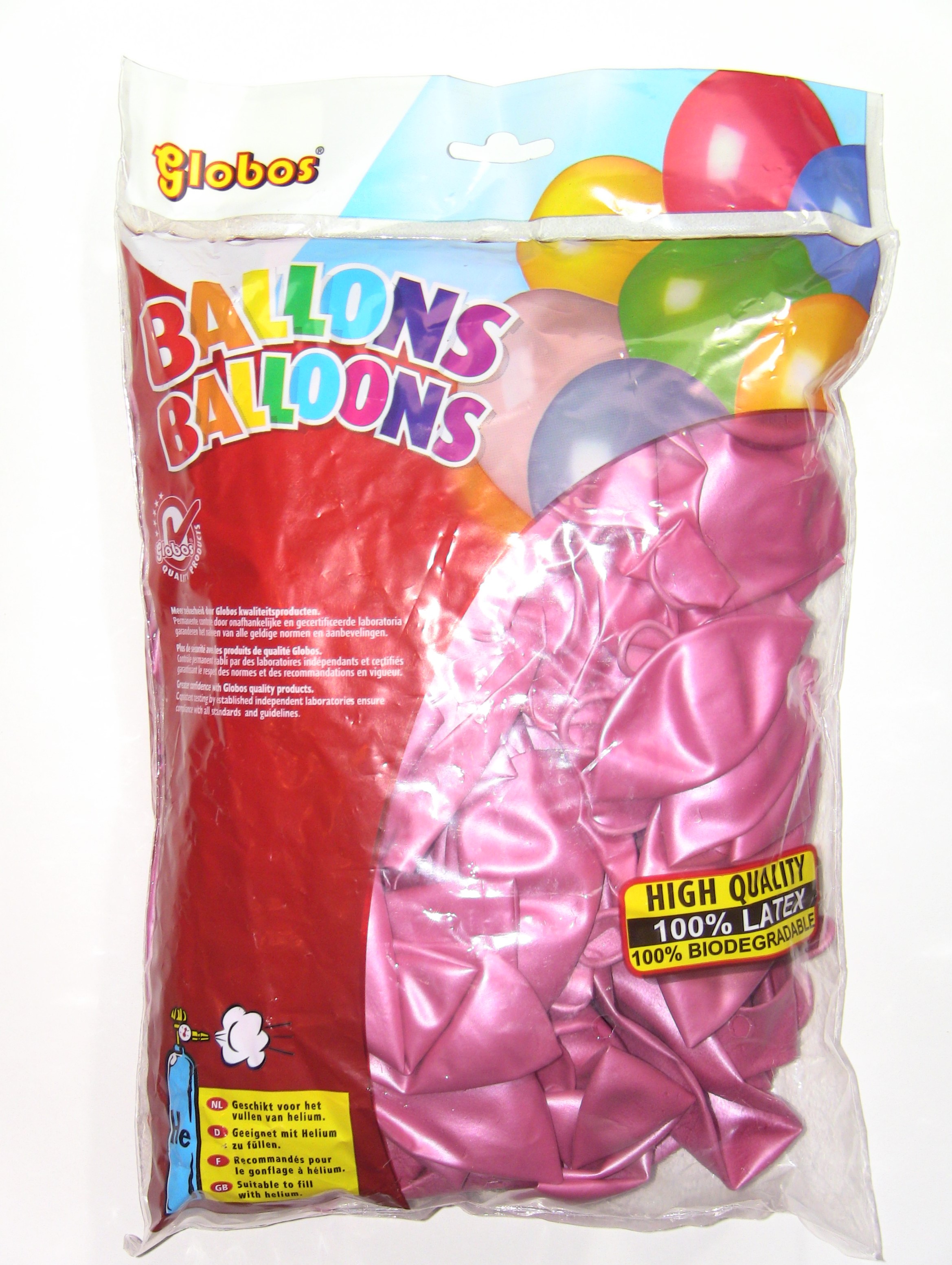 Latex ballonnen 100 stuks parelmoer roze
