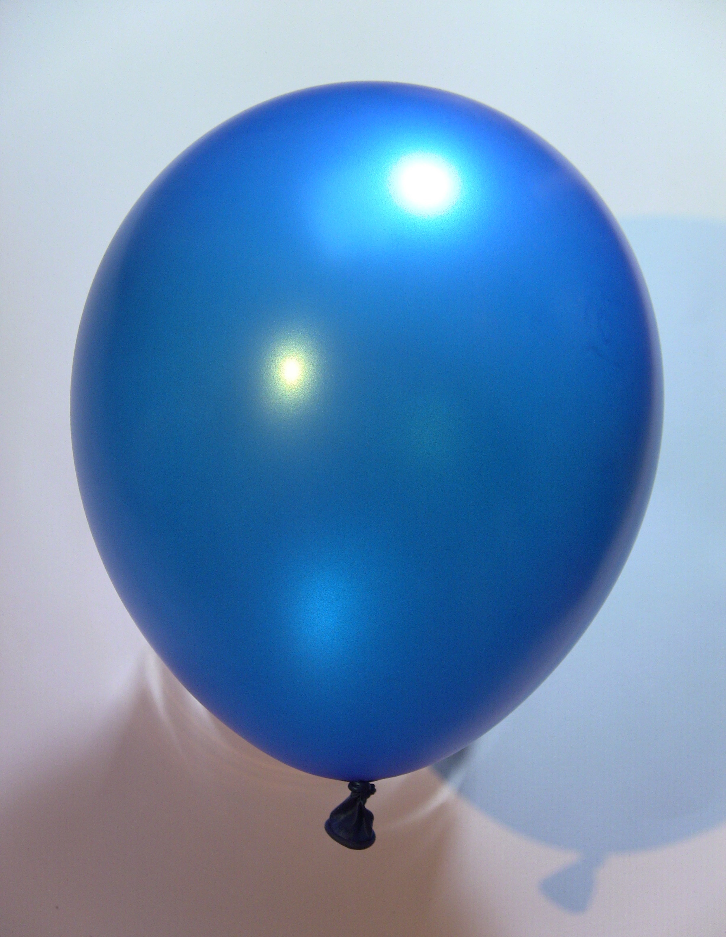 Ballon los per stuk metallic blauw