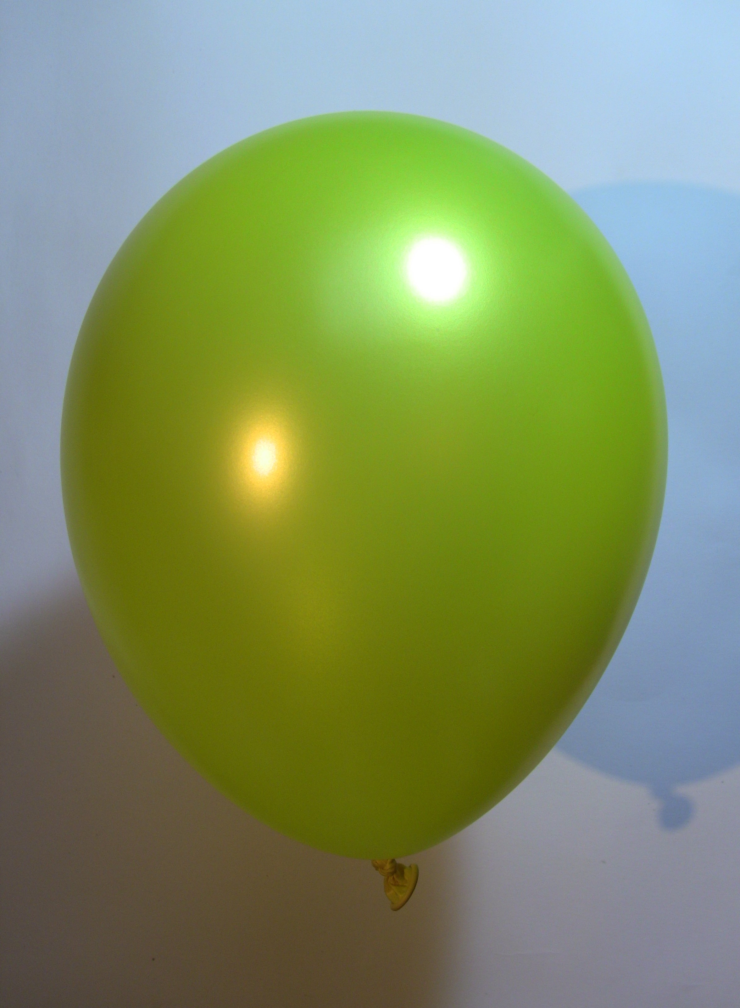 Latex Ballonnen metallic geel 30cm