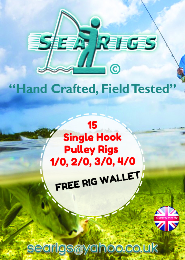 15 Assorted Single Hook Pulley Rigs (Free Rig Wallet)