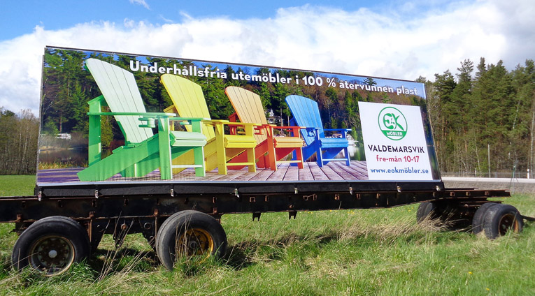 Banderoll och reklamvepor