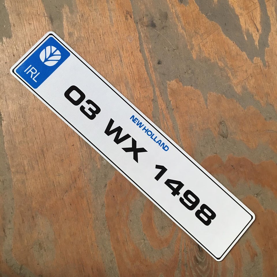 New Holland Tractor Number Plate