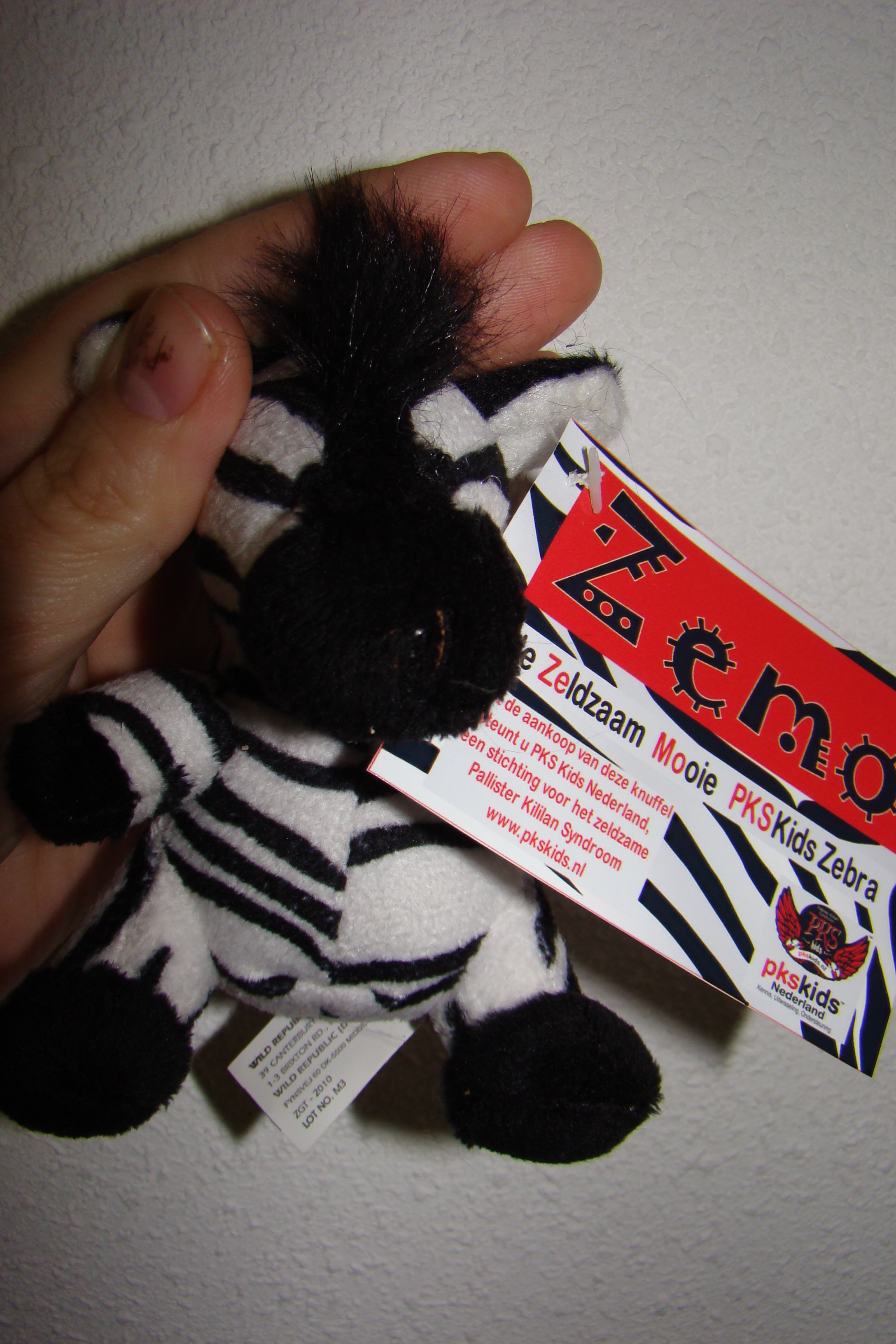 Zemo de Zebra knuffeltje
