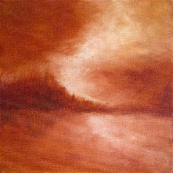 Jeannine Lamyns Oil on canvas, 30 x 30 cm