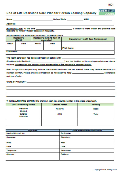 End Of Life Care Plan Template TUTORE ORG Master Of Documents