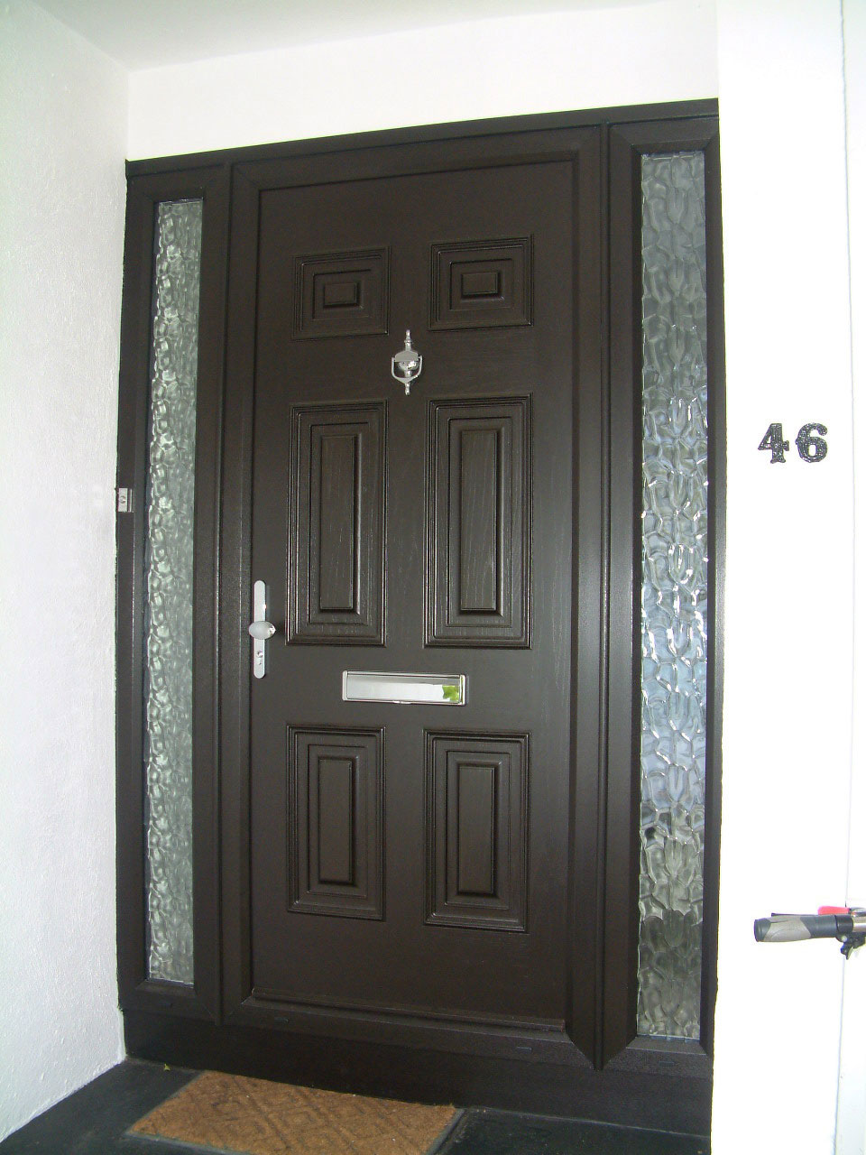 BLACK PALLADIO GEORGIAN DOOR FITTED BY ASGARD WINDOWS IN GREYSTONES.