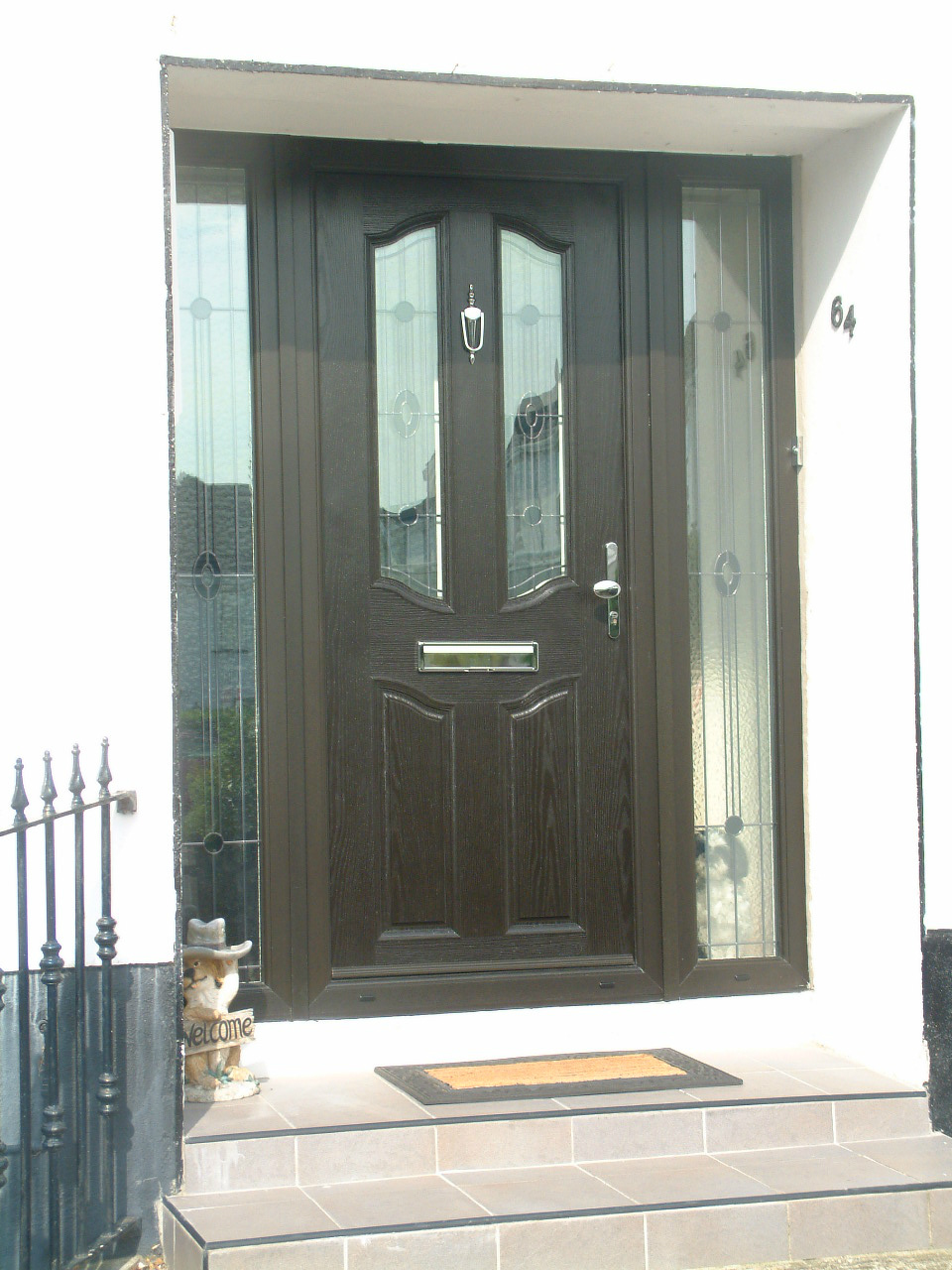 BLACK APEER COMPOSITE FRONT DOOR FITTED BY ASGARD WINDOWS IN BRAY.