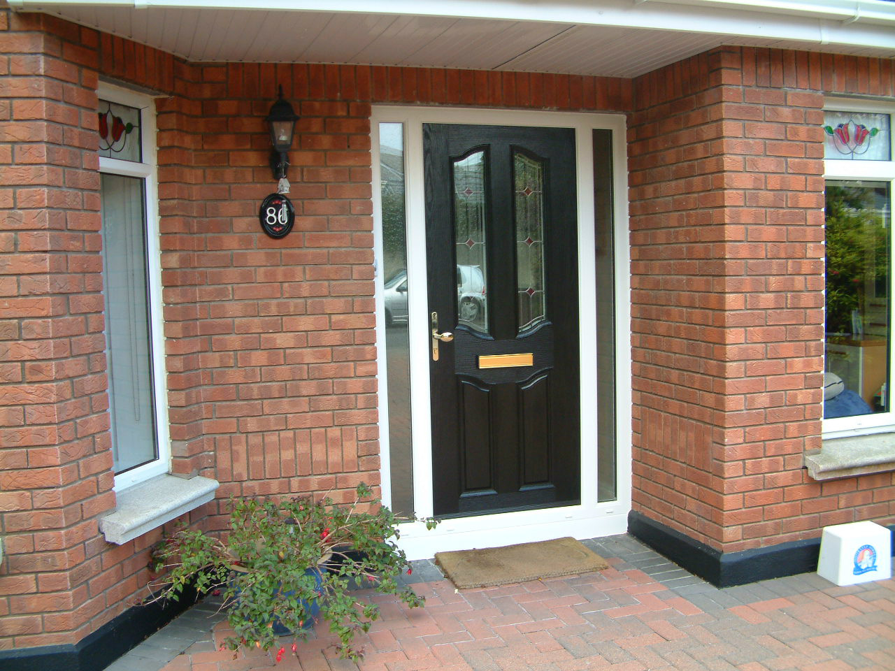 BLACK APEER APL2 COMPOSITE FRONT DOOR FITTED BY ASGARD WINDOWS IN DUBLIN 18.