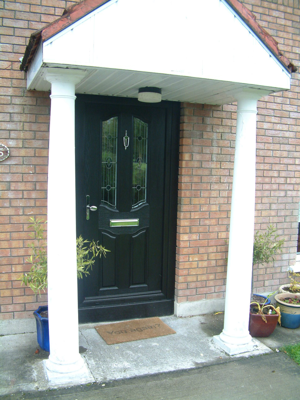 BLACK APEER APL2 COMPOSITE  FRONT DOOR FITTED BY ASGARD WINDOWS IN DUBLIN.