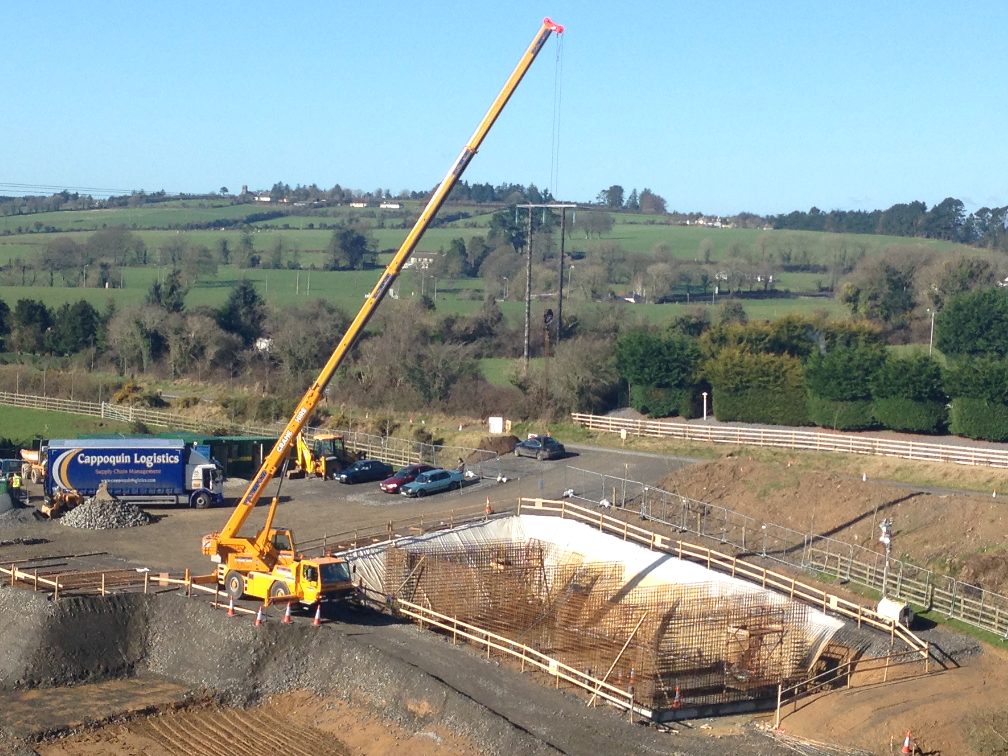 Constructing a water treatment tank in Kilmeaden, Co.Waterford