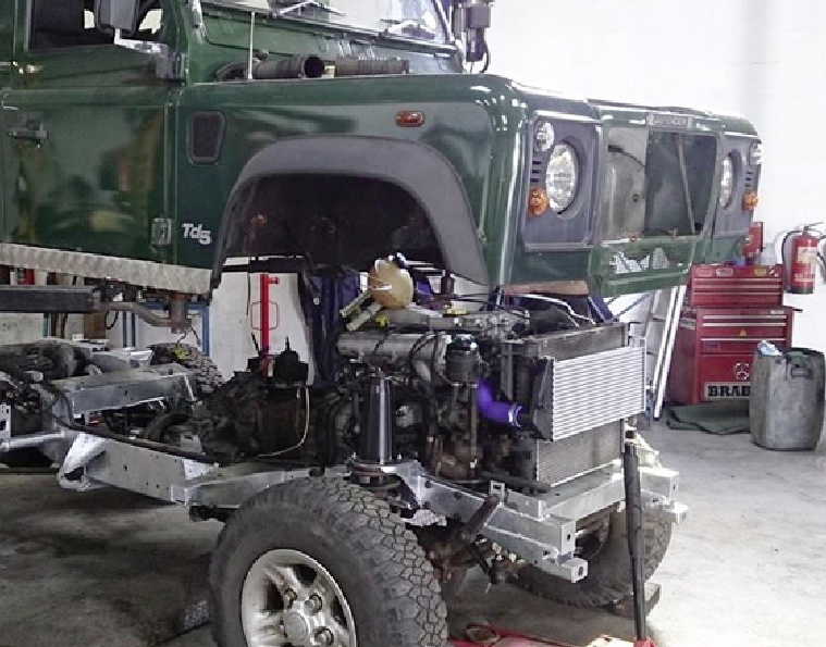 Gibsons Auto Services specialise in Land Rover  chassis and engine swaps