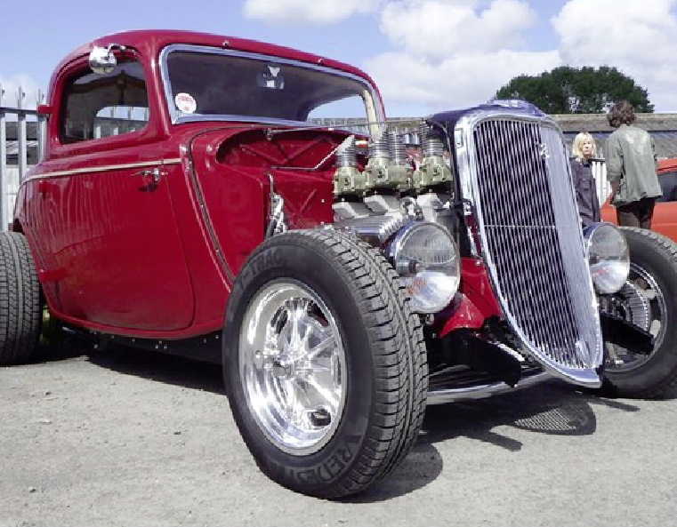 Hot Rod at a hot rod open day at Gibsons Auto Services Cumnock Ayrshire