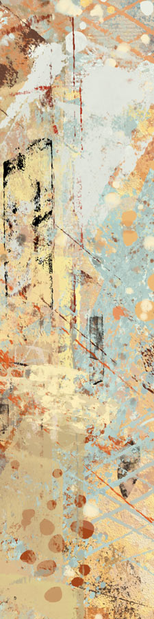 Drieluik kleurig abstract - langwerpige panelen
