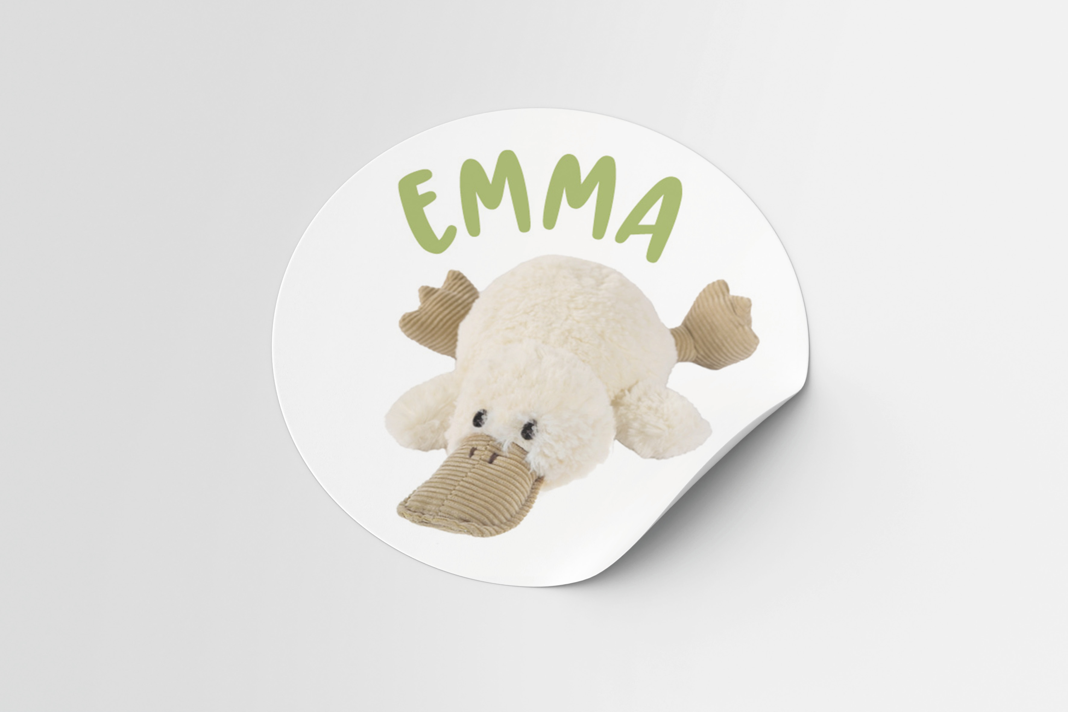 Sticker Plüschente Emma in 3er Bogen
