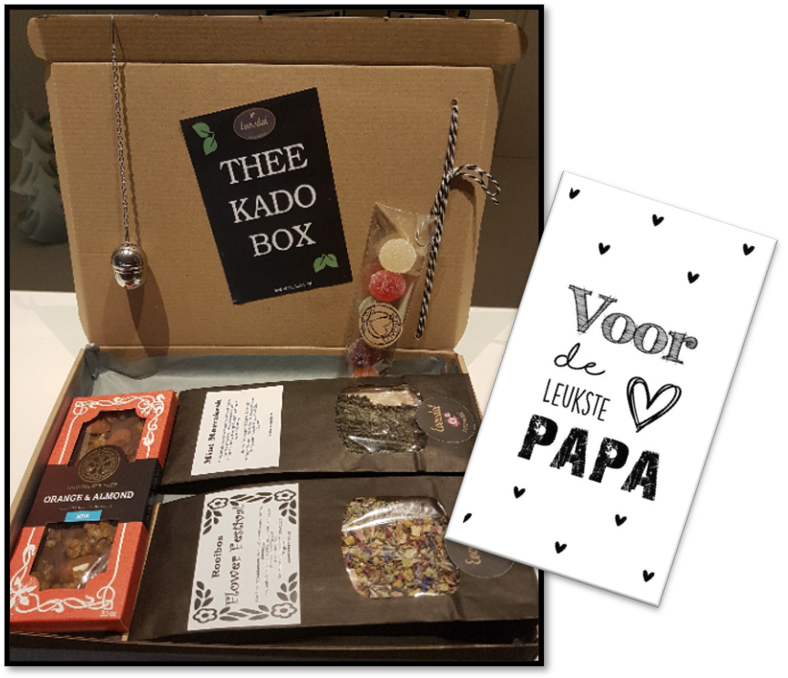 Brievenbuspakket - Theekadobox - Voor de leukste papa