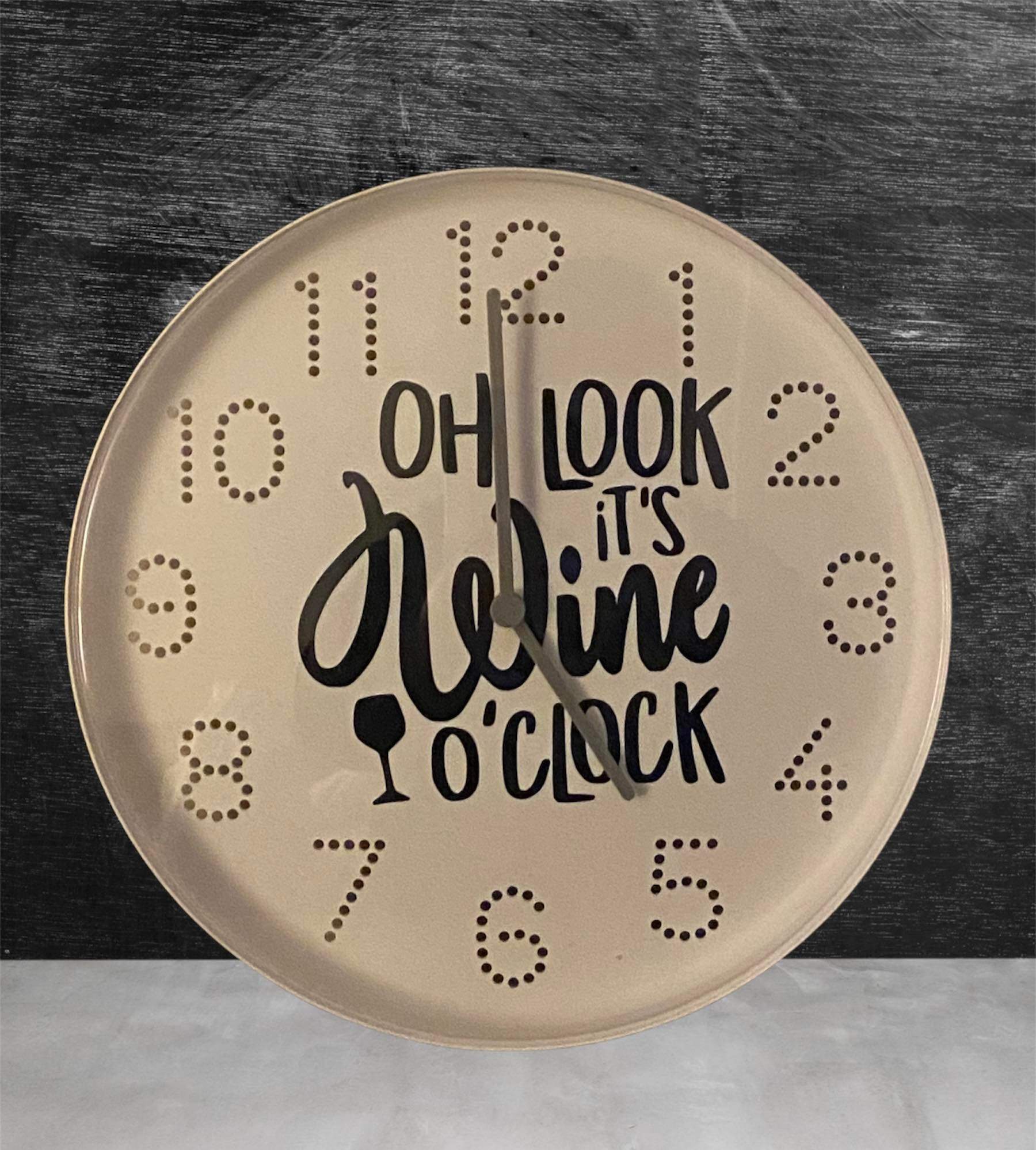 Oh Look Its Wine O'Clock Clock