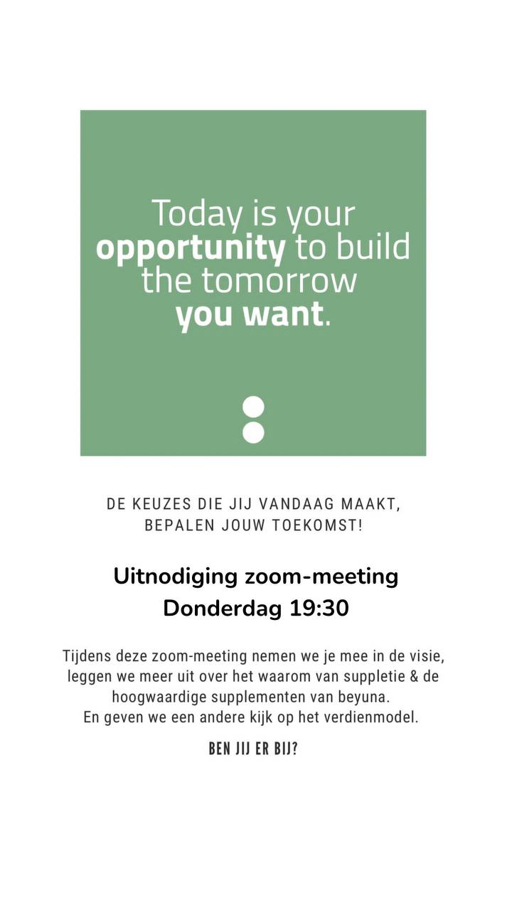 Zoom-meeting supplementen. That's your energy