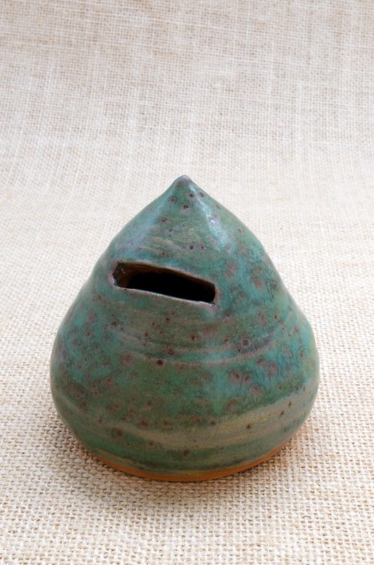 Smash when full! Medieval copper glaze, on stoneware