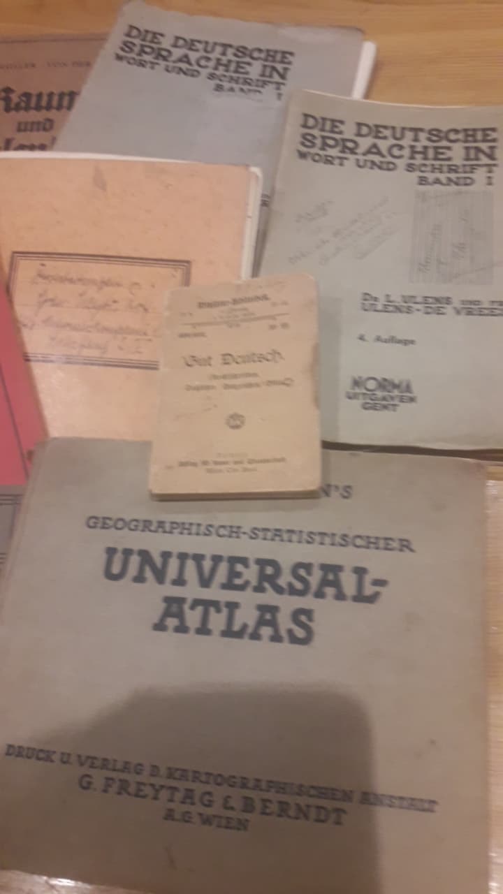 12 duitse schoolboeken 1933-1945 , leerboeken en spraakkunst / derde rijk