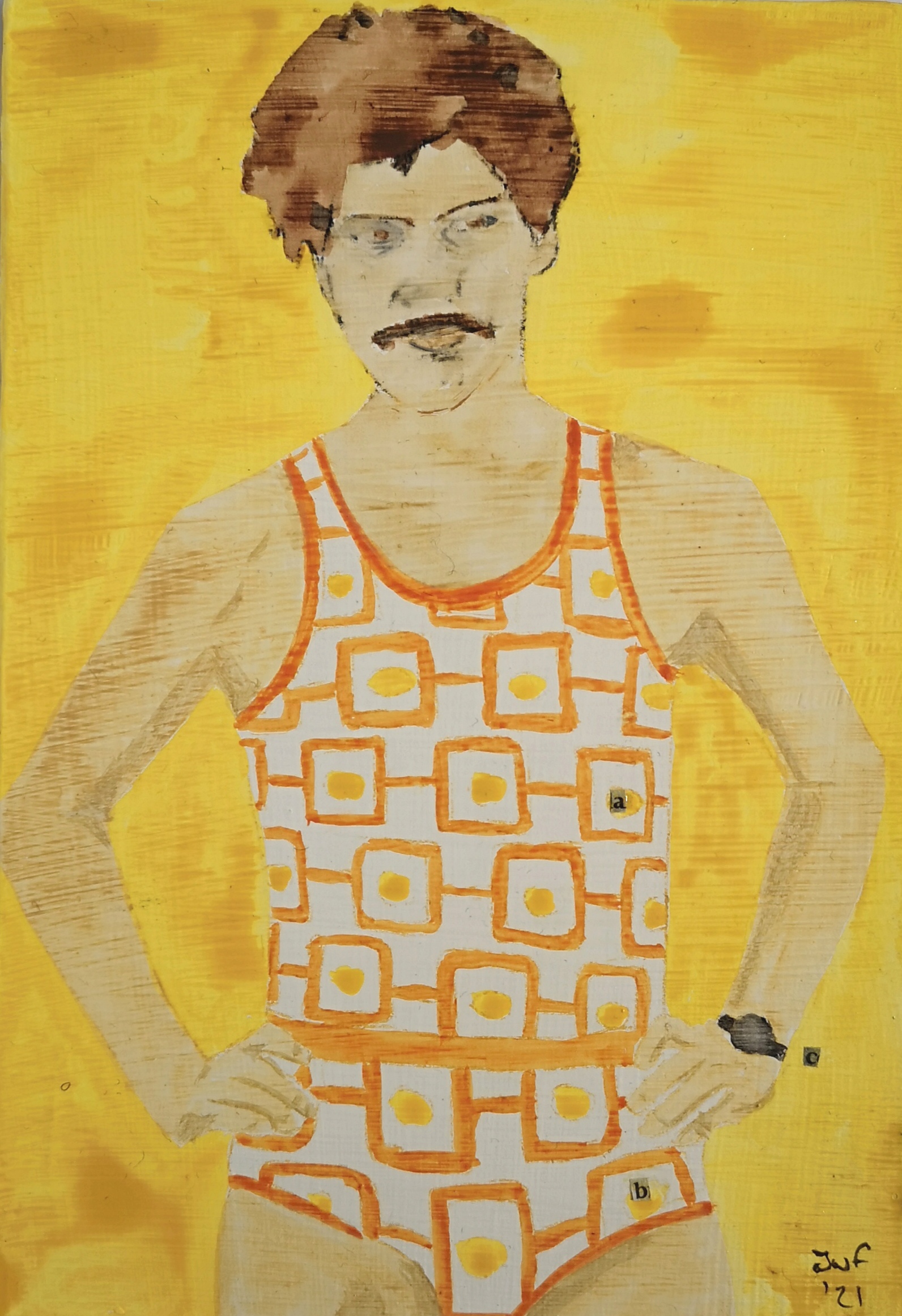 Tracy White Fitzgerald, 2021, watercolour on board, 5"x7",
