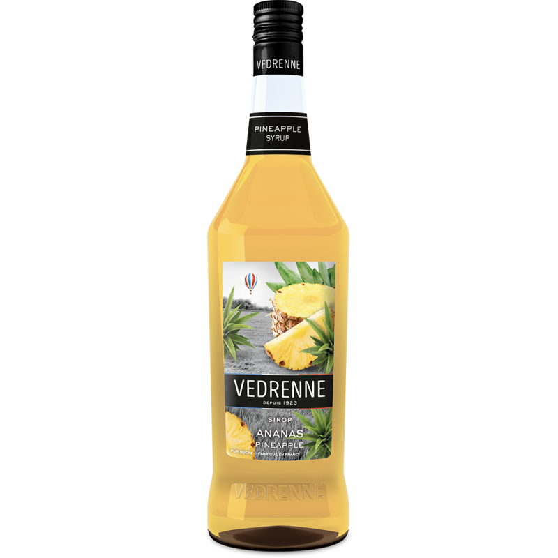 Franse limonadesiroop Ananas - zonder kleurstof