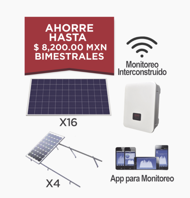 Kit solar para interconexión de 5 KW KITEPCOM5K330