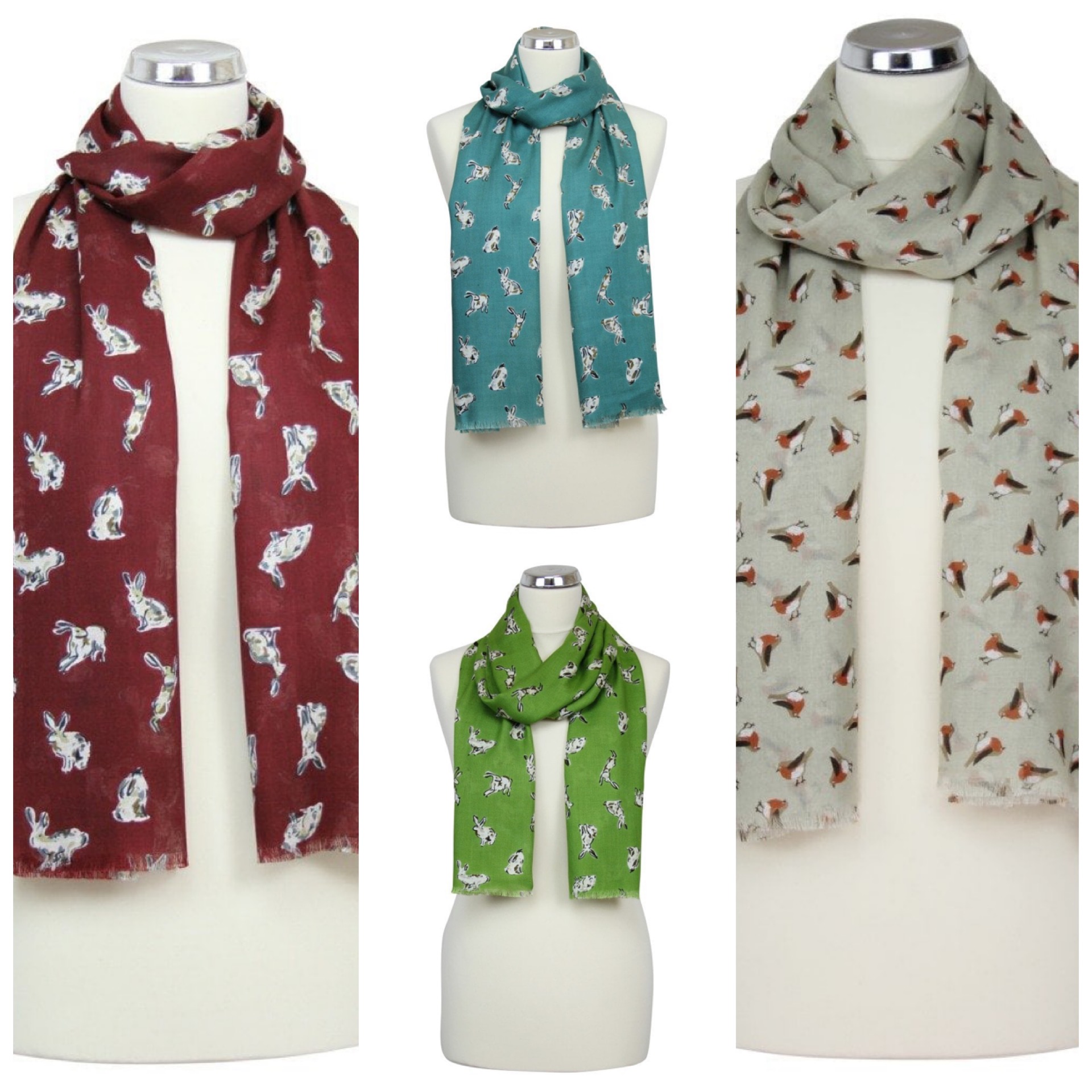 Colourful Printed Scarves