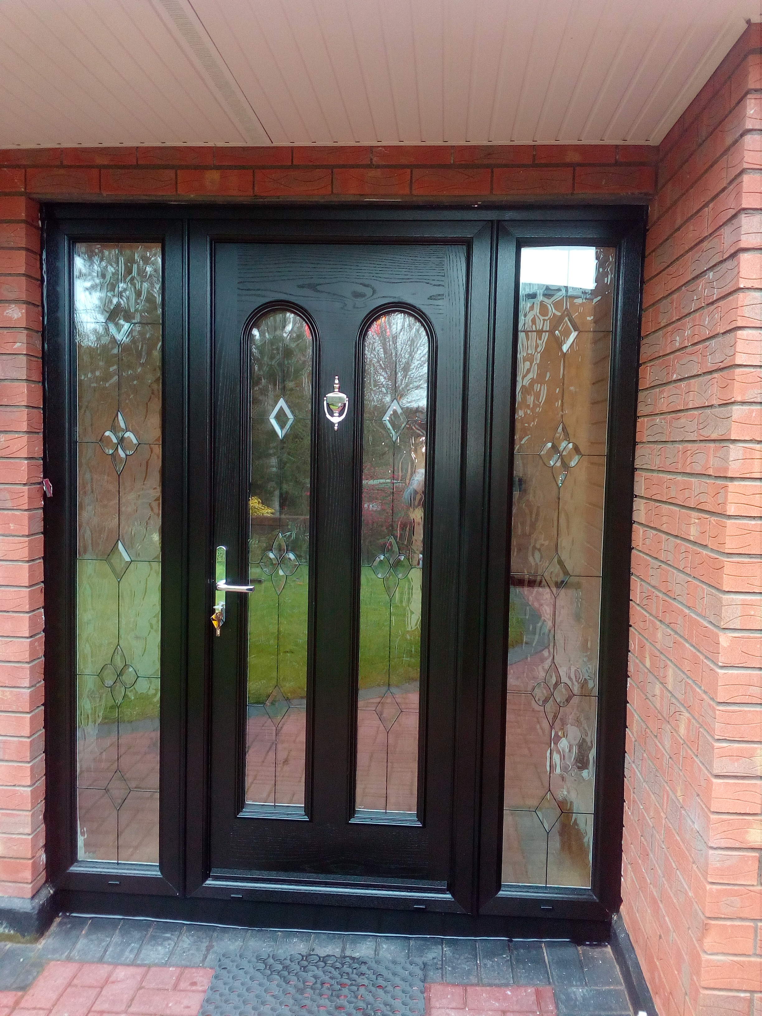 BLACK PALLADIO COMPOSITE DOOR FITTED BY ASGARD WINDOWS IN DUNBOYNE