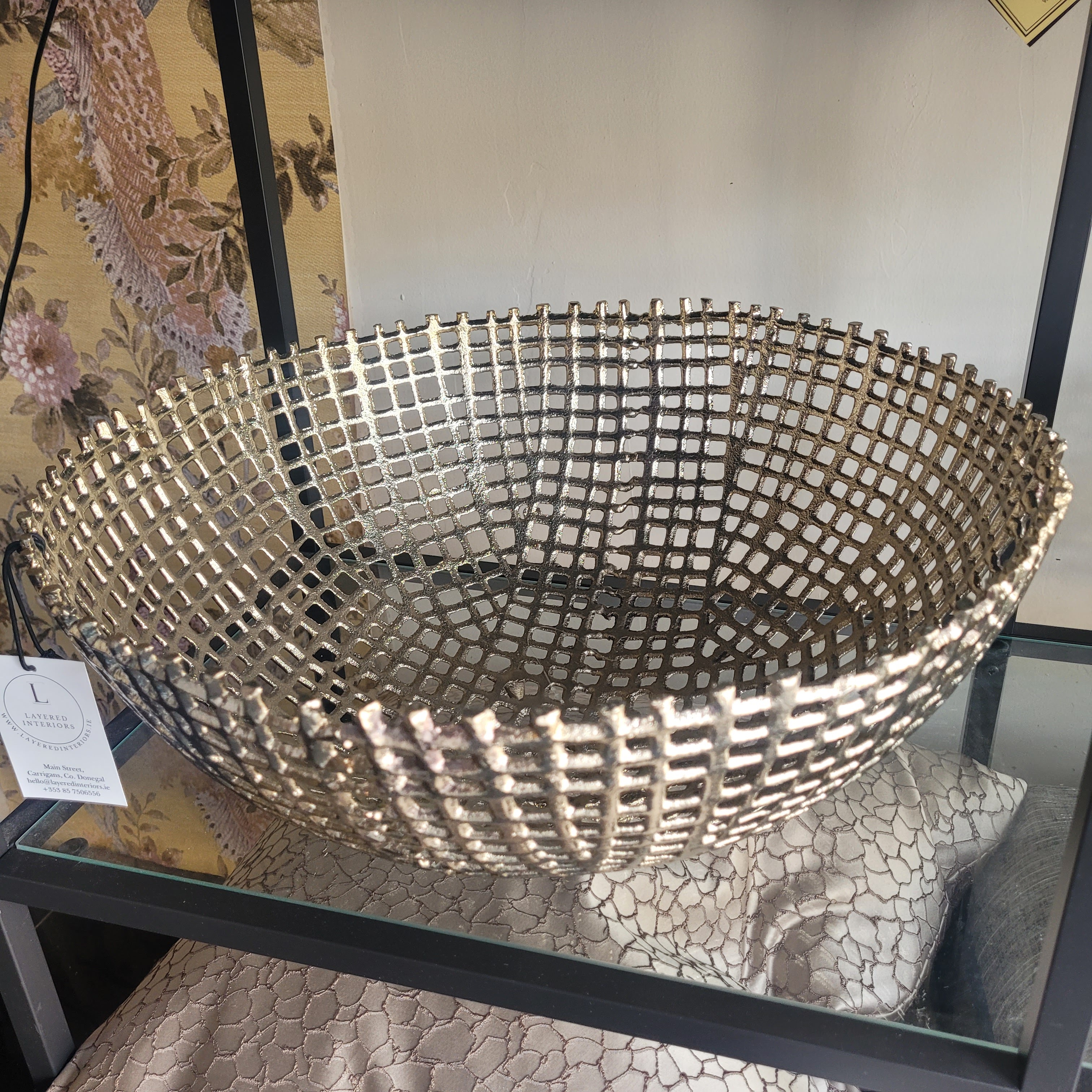 Silver Basket Style Bowl