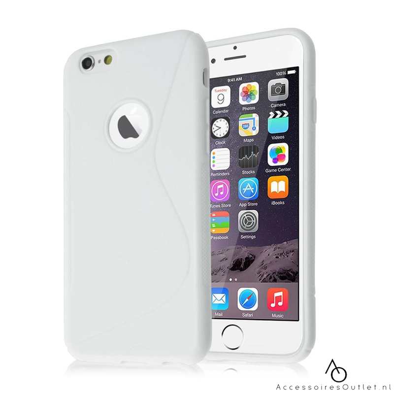 iPhone 7 / 8 / SE20 - S Line Gel Case hoesje Wit