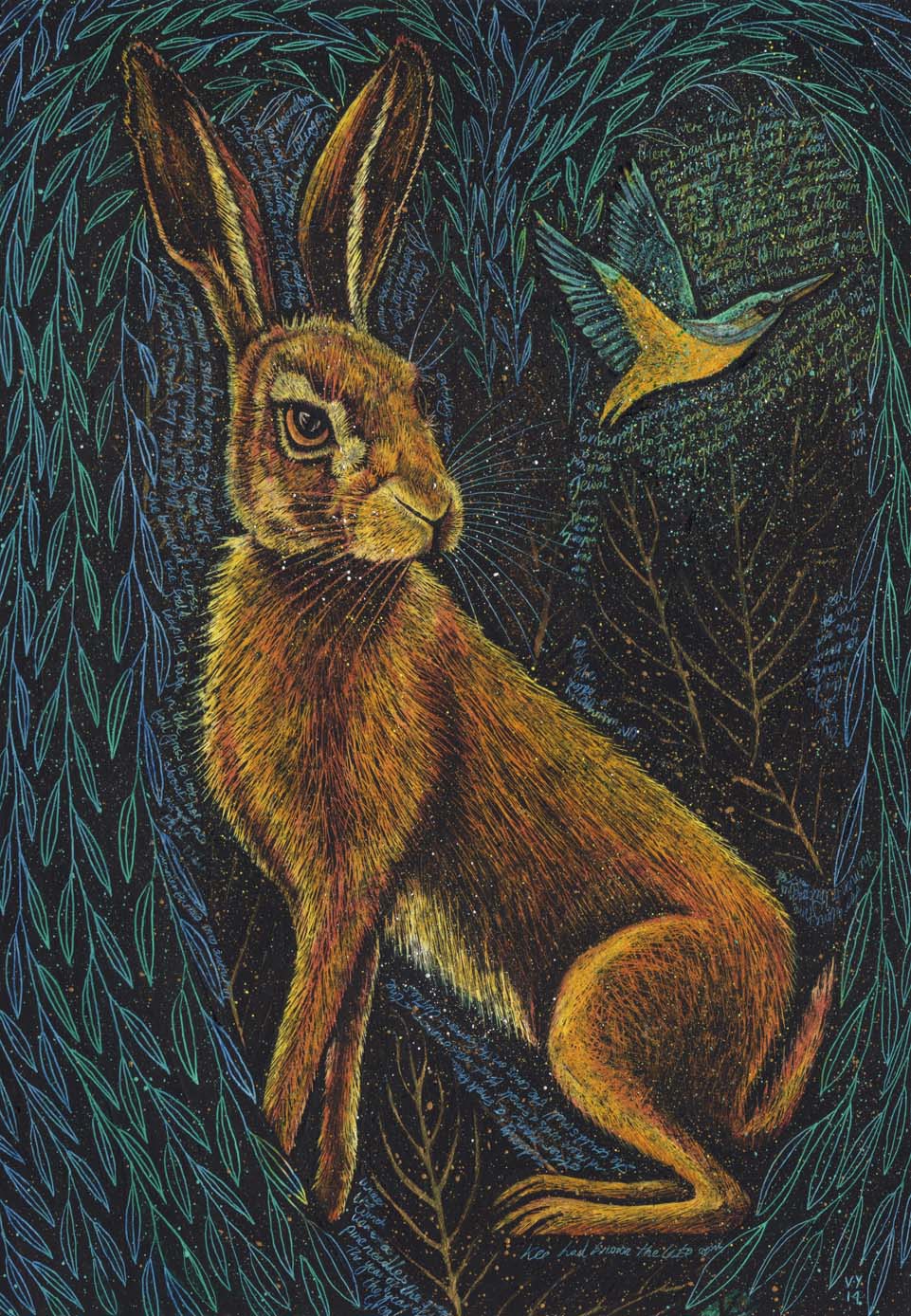 'The Hare at Dark Hollow' A4 print