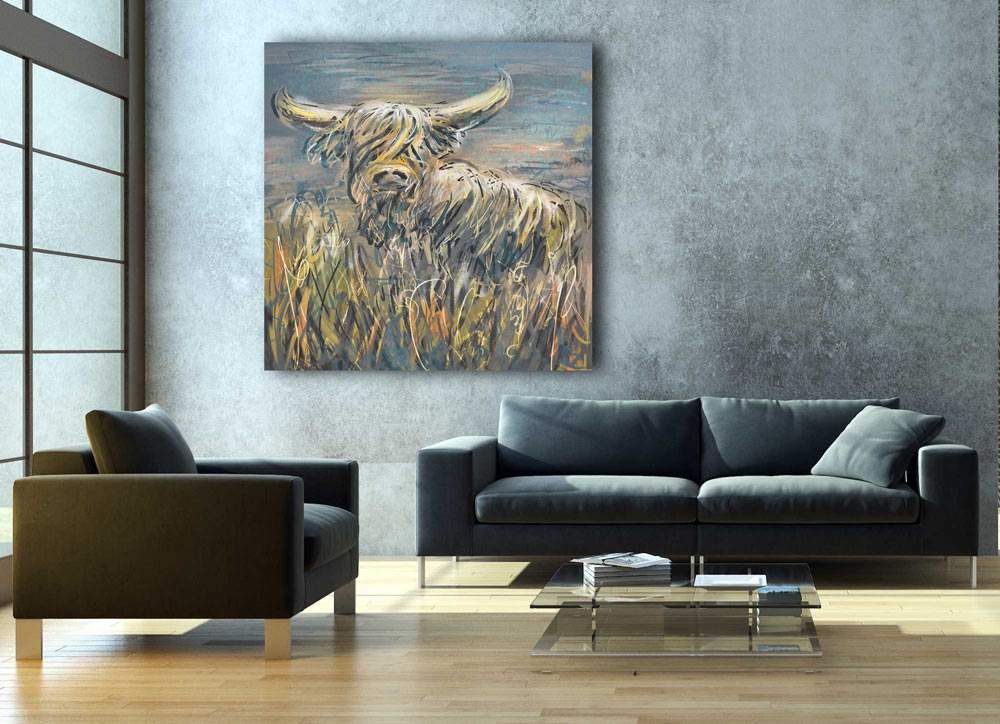 impressionisme schilderij koe