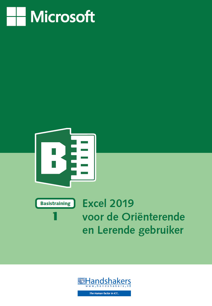 Excel 2019 Basistraining 1 Oriënterende en Lerende gebruiker